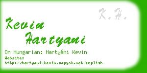 kevin hartyani business card